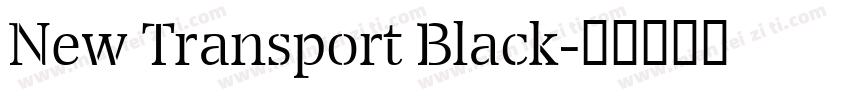 New Transport Black字体转换